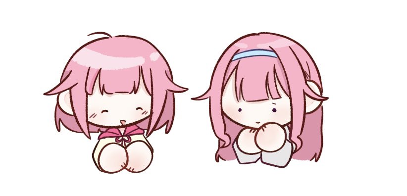 orangedochi's tweet image. 하 행복해 에무와 테무