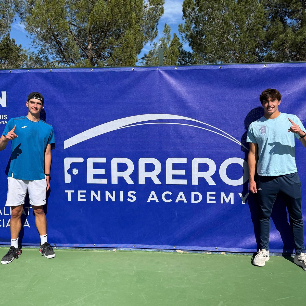 Ferreroacademy's tweet photo. First ATP point secured! 1️⃣🔝🔥
At the ITF M15 Villena 🇪🇸, Pablo and Maxi take a huge step forward in their professional careers.
From daily training sessions to competing at home: progress you can’t ignore👏🏻 Proud moment for the whole #teamferrero
Seguimos creciendo🚀 https://t.co/t73K1vaihe