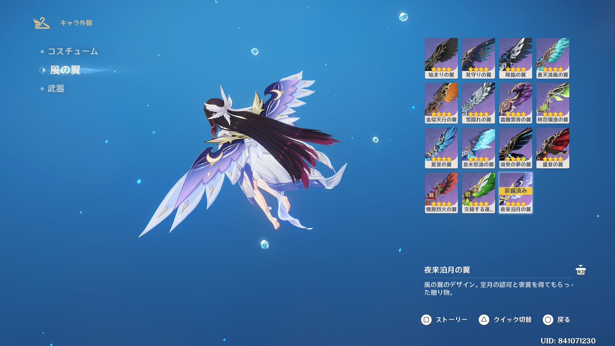 無事にナドクライの翼も得た