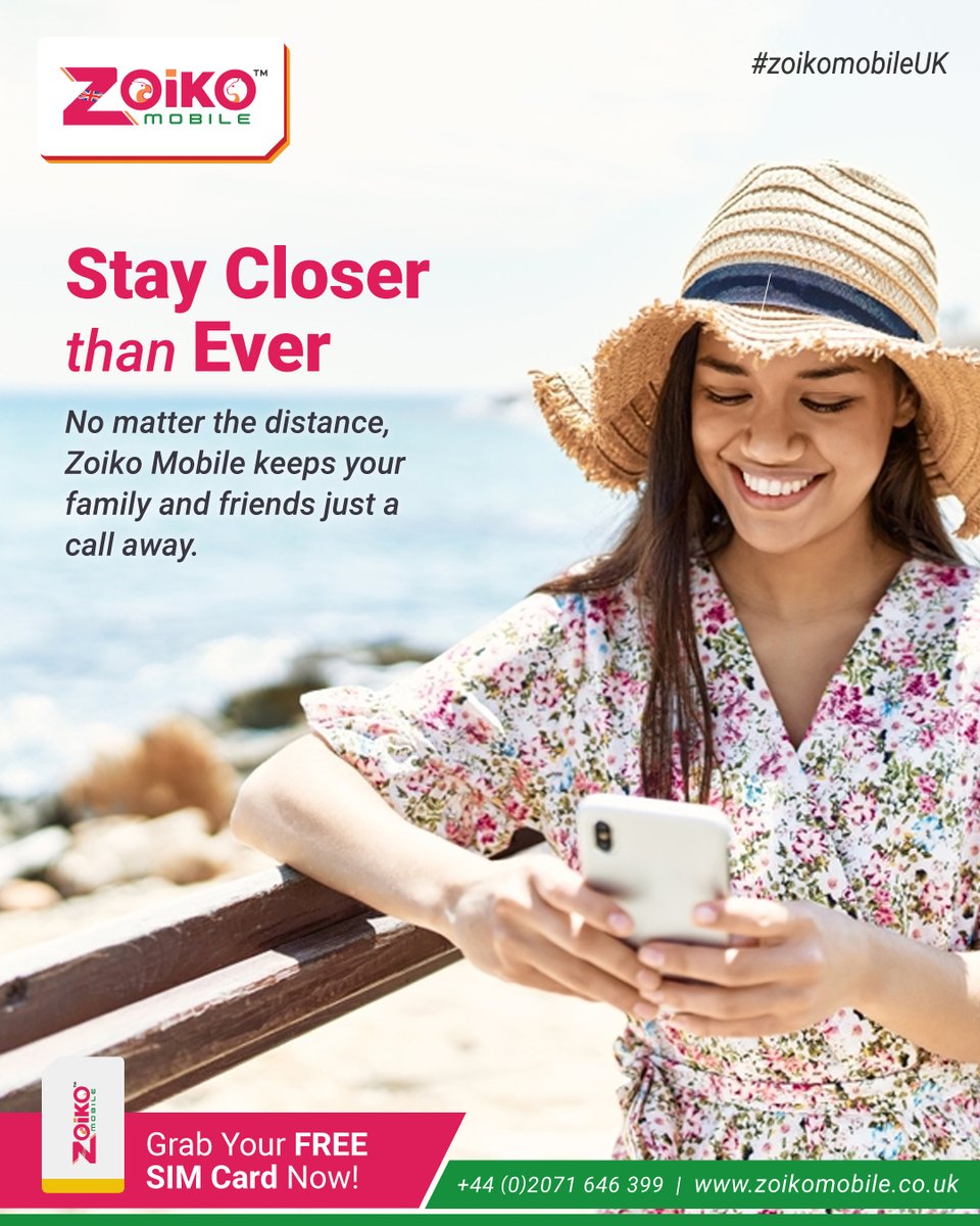 zoikomobileUK's tweet photo. Zoiko Mobile | Stay Closer Than Ever ❤️
No matter the #distance, Zoiko Mobile keeps your family and friends just a call away.

Clear connections. #Reliablecoverage. Real closeness.
🎉 Grab Your #FREESIMCard Now!

📞+44 (0)2071 646 399
🌐https://t.co/XtzlyXFJKh
#ZoikoMobileUK #UK https://t.co/5nlsaS8lc2