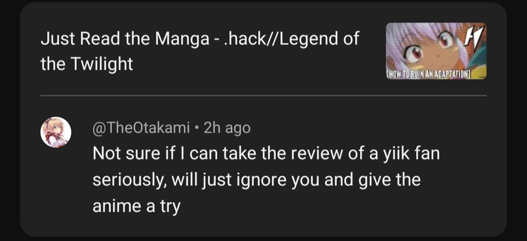 Imagine watching abysmal dog shit just because someone liked a game you didn't play.