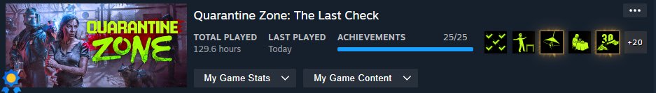 Finally after x amount of hours. i have completed this game. phew #quarantinezone