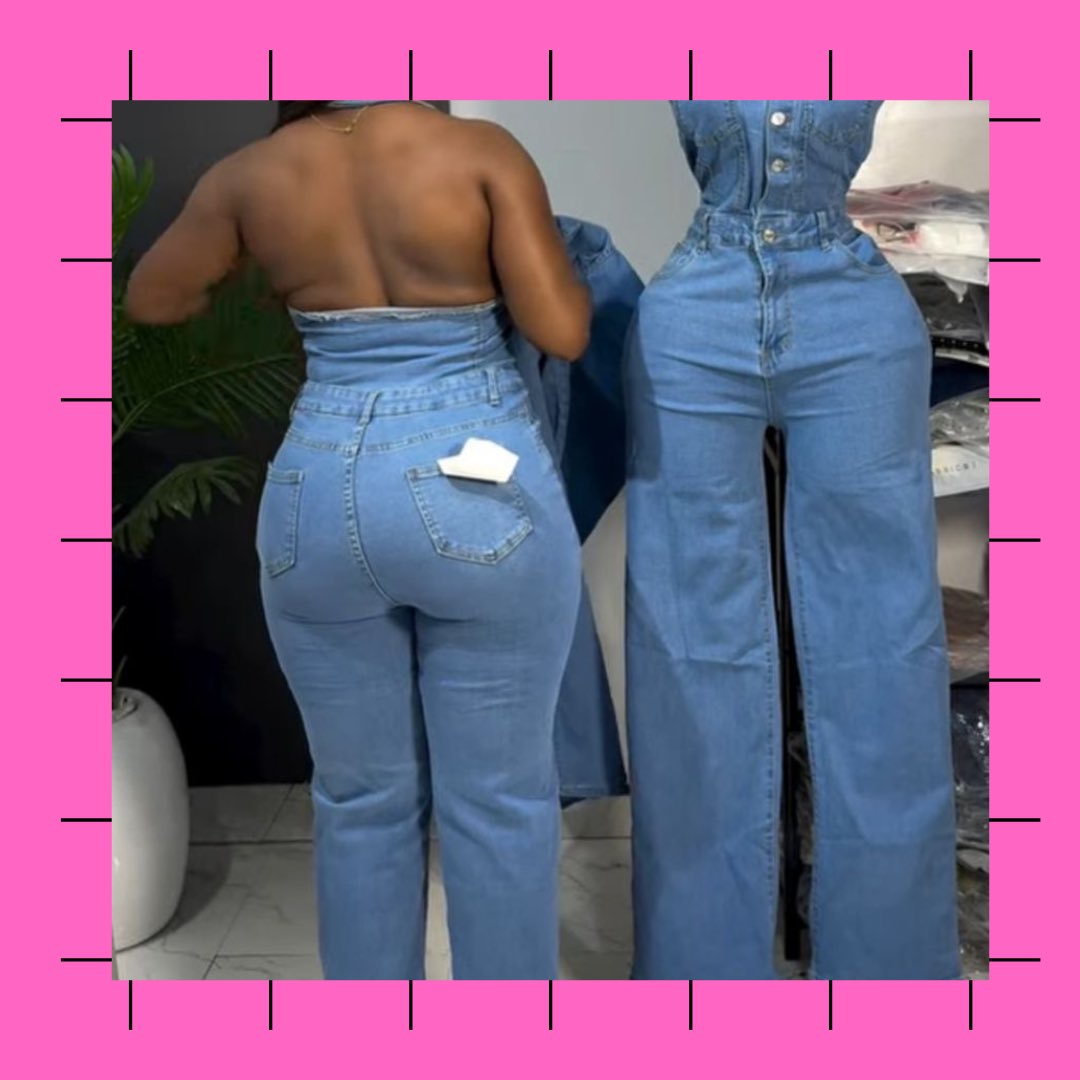 t2declutter's tweet image. Denim jumpsuit 
Size : 12 (better fitted w small bust) 
Price : N20,000
Condition : brand new 

Location : Ibadan, Oyo