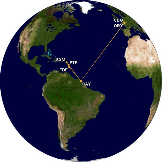 KohbenTravel's tweet photo. The Kohben Travel Group is proud to launch Argenté Airlines.

6x weekly services from Paris CDG and ORY to Cayenne 🇫🇷 🇬🇾 with onward connections to Martinique 🇲🇶,  Guadeloupe 🇬🇵 &amp; Sint Maarten 🇸🇽 https://t.co/pjgWBHJdRv