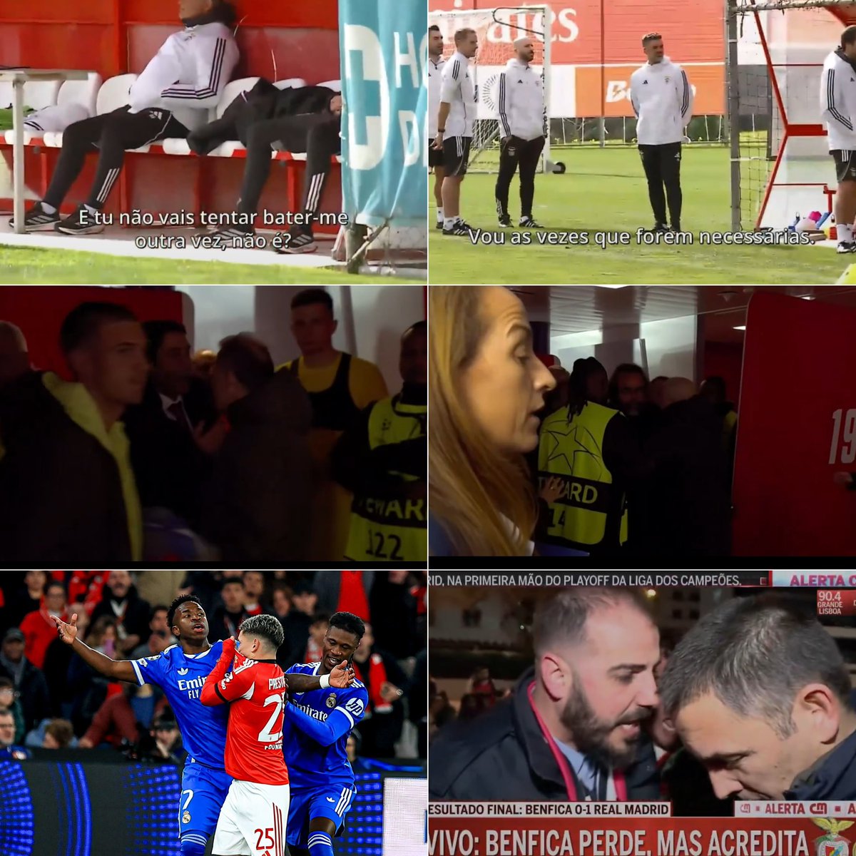 Sporting_CPAdep's tweet image. Em 24 horas:

▪️ O acessor de comunicação do SL Benfica ameaça um jornalista da CMTV (há vídeo) e o clube decide meter-se ao lado do acessor e fazer queixa contra a “vítima”.

▪️ Prestianni alegadamente chama macaco a Vini Jr, o mundo fica chocado mas o Benfica defende o
