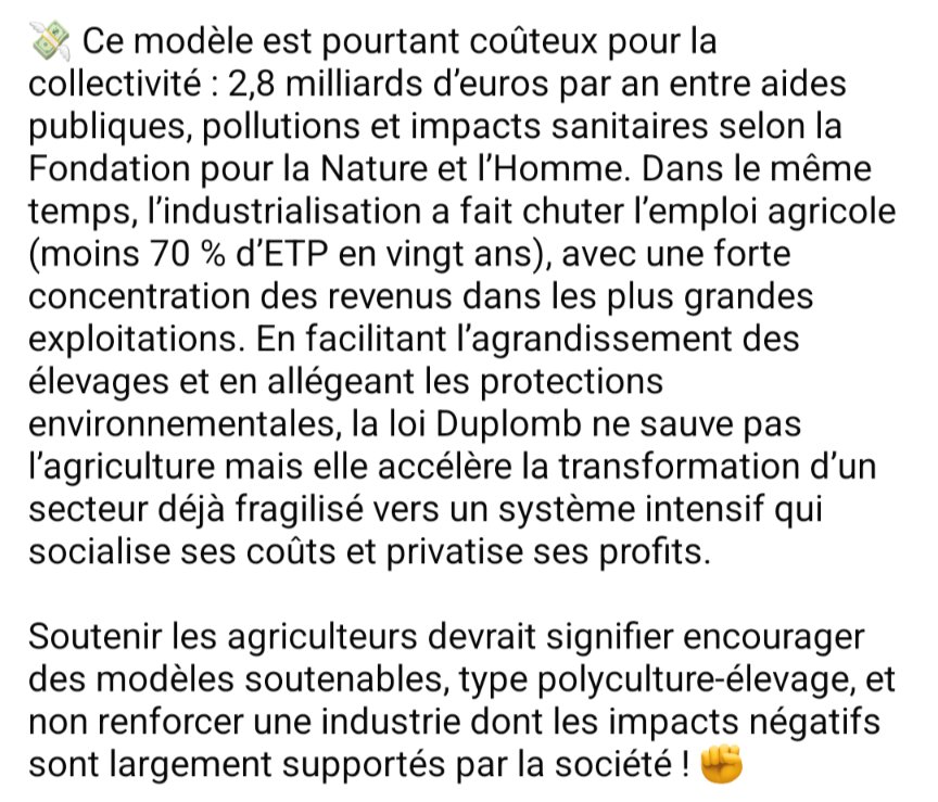 MLepvraud's tweet photo. 🔴 Loi Duplomb : un cadeau pour l’élevage industriel porcin

https://t.co/kmcaQCrucL https://t.co/3fEHMiQInH