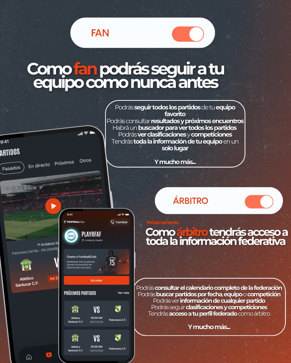 FootballClub's tweet photo. ¿Te acuerdas de cuando el fútbol base era un acta de papel borrosa y lo que te contaba tu primo que pasó en el partido? 

𝗘𝘀𝗼 𝘆𝗮 𝗲𝘀 𝗽𝗿𝗲𝗵𝗶𝘀𝘁𝗼𝗿𝗶𝗮 🦖

Desliza para ver cómo hemos digitalizado el vestuario con PlayRFAF:

Entra en https://t.co/1gZzmcoHef y empieza a jugar en serio 🔗