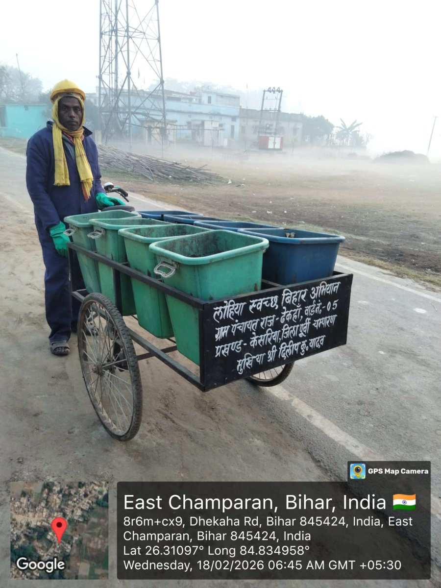 EcMotihari's tweet photo. #SBMG/#LSBA #SwachhtaWorkers in #Panchayats across various #Blocks consistently undertake daily D2D collection of Dry & Wet Waste,ensuring its #SystematicProcessing,#ScientificDisposal & #EffectiveSolidWasteManagement
@Dm_Motihari
@MoRD_GoI @MoJSDDWS @kumarvinuvinay @LSBA_Bihar https://t.co/8YkLEMQCqP