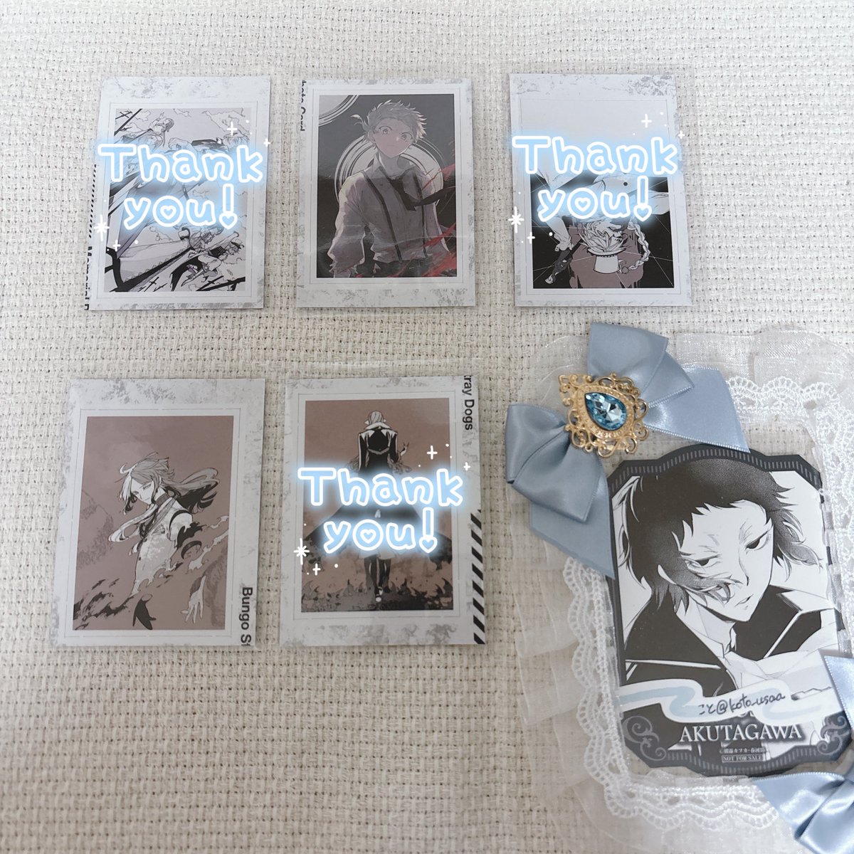 koto_usaa's tweet photo. 【交換・譲渡】ヤングエース 2026年1月号 付録 文豪ストレイドッグス 文スト メモリアルフォトカード

譲：なかじま18 しぐま17

求：あくたがわ or 90円/枚＋送料

📖譲渡は絵柄ごとにまとめてのお譲りのみ

🔖郵送取引
🔖初回様リトリン必読 https://t.co/ccjlDCl5Qr