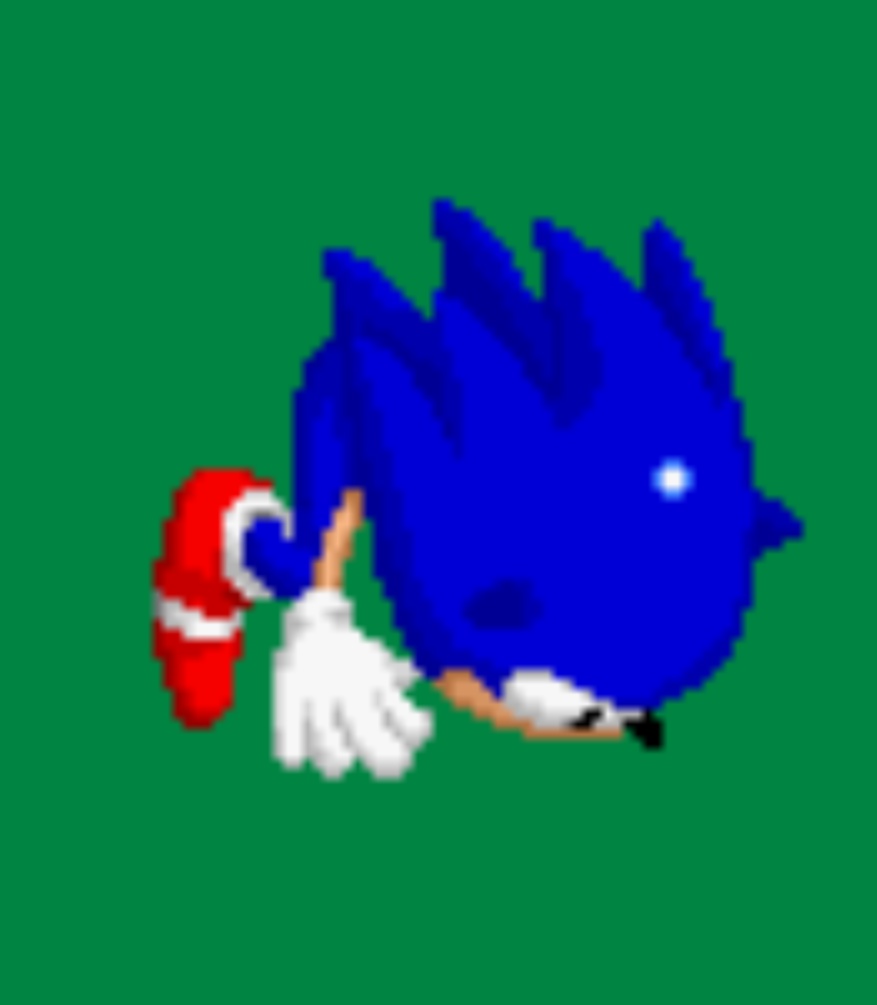 One of the references i used for this was a SEGA SONIC sprite and it couldn't possibly be funnier