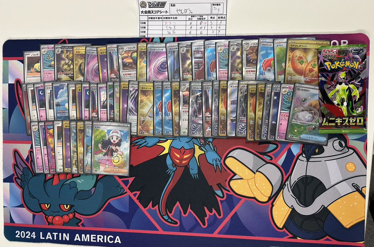 ポケカ】 ⚔️本日のイベント結果⚔ ・ジムバトル 20:00〜 全勝は