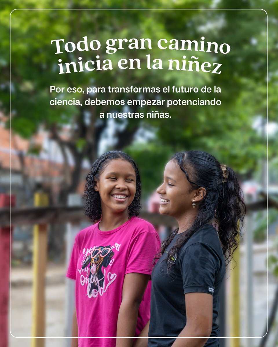 CompassionCol's tweet photo. Solo el 30% de quienes hacen ciencia en el mundo son mujeres 🧪✨

Impulsar la educación de las niñas hoy es abrir camino a las soluciones que el mundo necesita mañana. 👩‍🔬🔭

#MujeresEnLaCiencia #NiñasEnLaCiencia #CompassionColombia https://t.co/ZzqgMVISIh