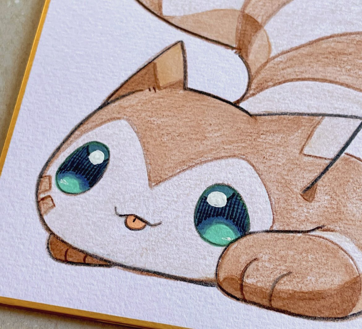 すごくいい感じに描けた時のオオタチの目みて……