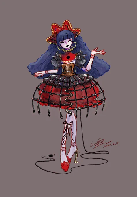 #自分で生み出した一次創作オリジナルキャラを流そう コンセントを挿すと光る盗電ドール