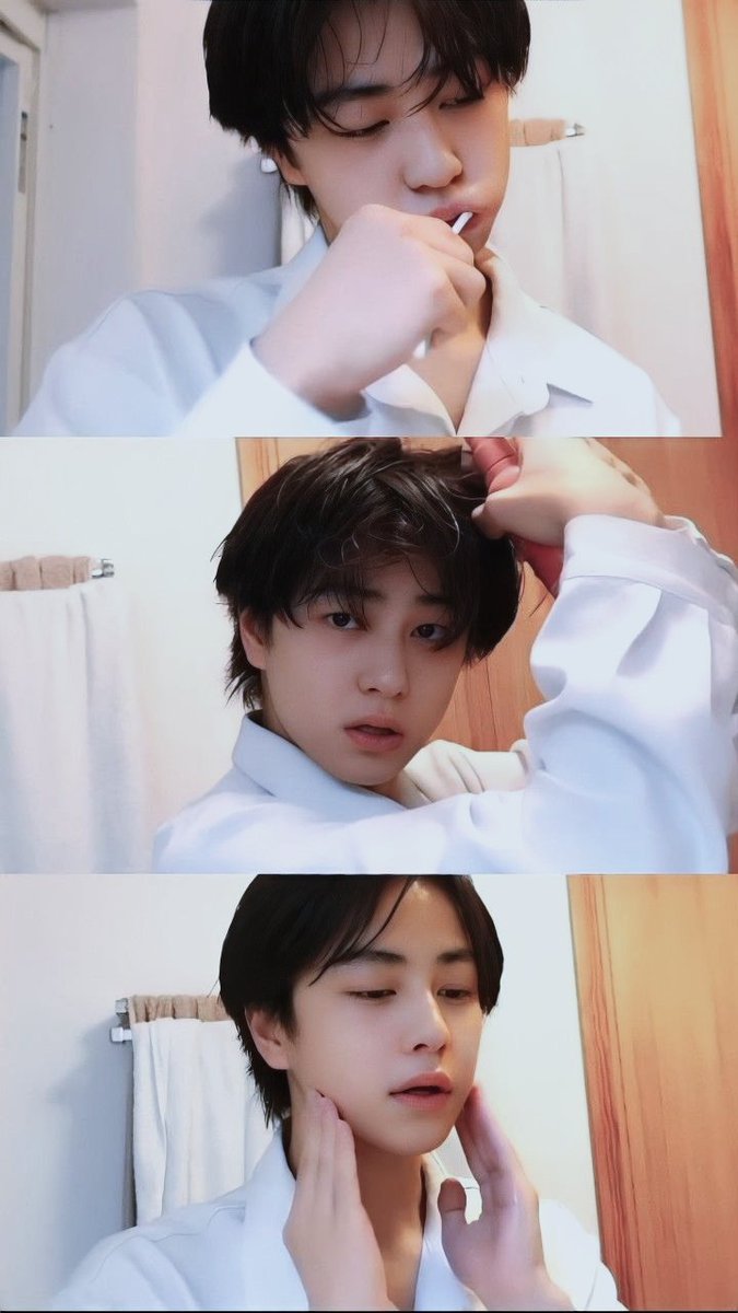 cleaning my face, not my problems😌