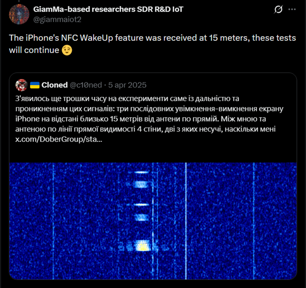 GiamMa-based researchers SDR R&D IoT tweet media
