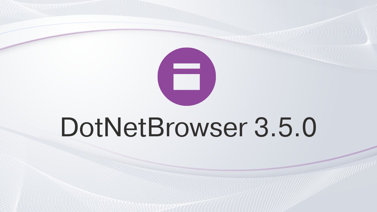 DotNetBrowser tweet media