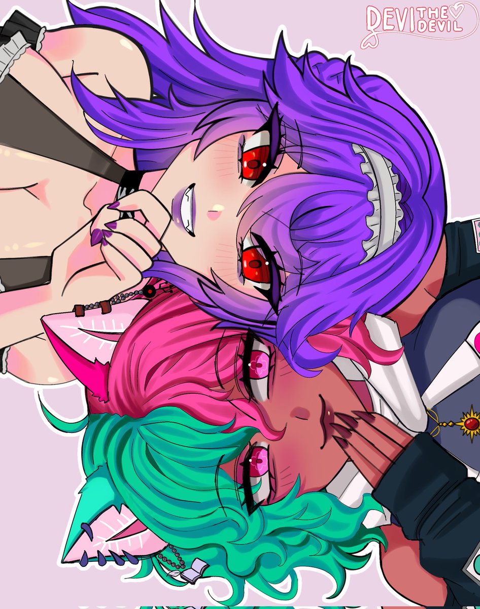 Happiest of birthdays to <a href="/OneehimeBerry/">OneehimeBerry 🍓COMMS: CLOSED🦝</a> glad to have met you and look forward to causing more chaos (Art by Devithesimp on vgen)