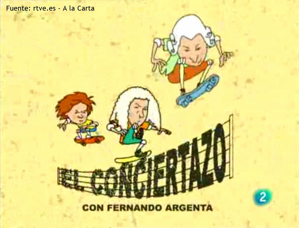 EL CONCIERTAZO Programa Cultural que busca cautivar a los niños con la música clásica Conduce Fernando Argenta, a quién se le atribuye haber creado un espacio en la televisión pública, al introducir las partituras de Mozart, Vivaldi o Verdi. Sábados y domingos, a las 10:00 hrs.