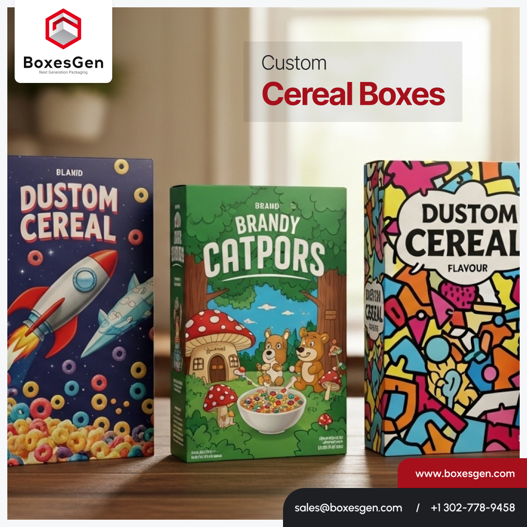 BoxesGen's tweet image. Custom Cereal Boxes
Eye-catching custom cereal boxes designed to protect freshness and boost shelf appeal. Perfect for retail brands looking to stand out.
📦 Order now!
📧 sales@boxesgen.com
📞 302-778-9458
🌐 boxesgen.com
#CustomCerealBoxes  #boxesgen