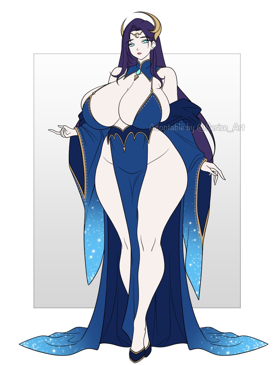 🌙Moon Goddess - Adoptable                              
SB: $25 | MI: $5 | AB: $300    

RTs appreciated! 💛 
🔗 on my profile