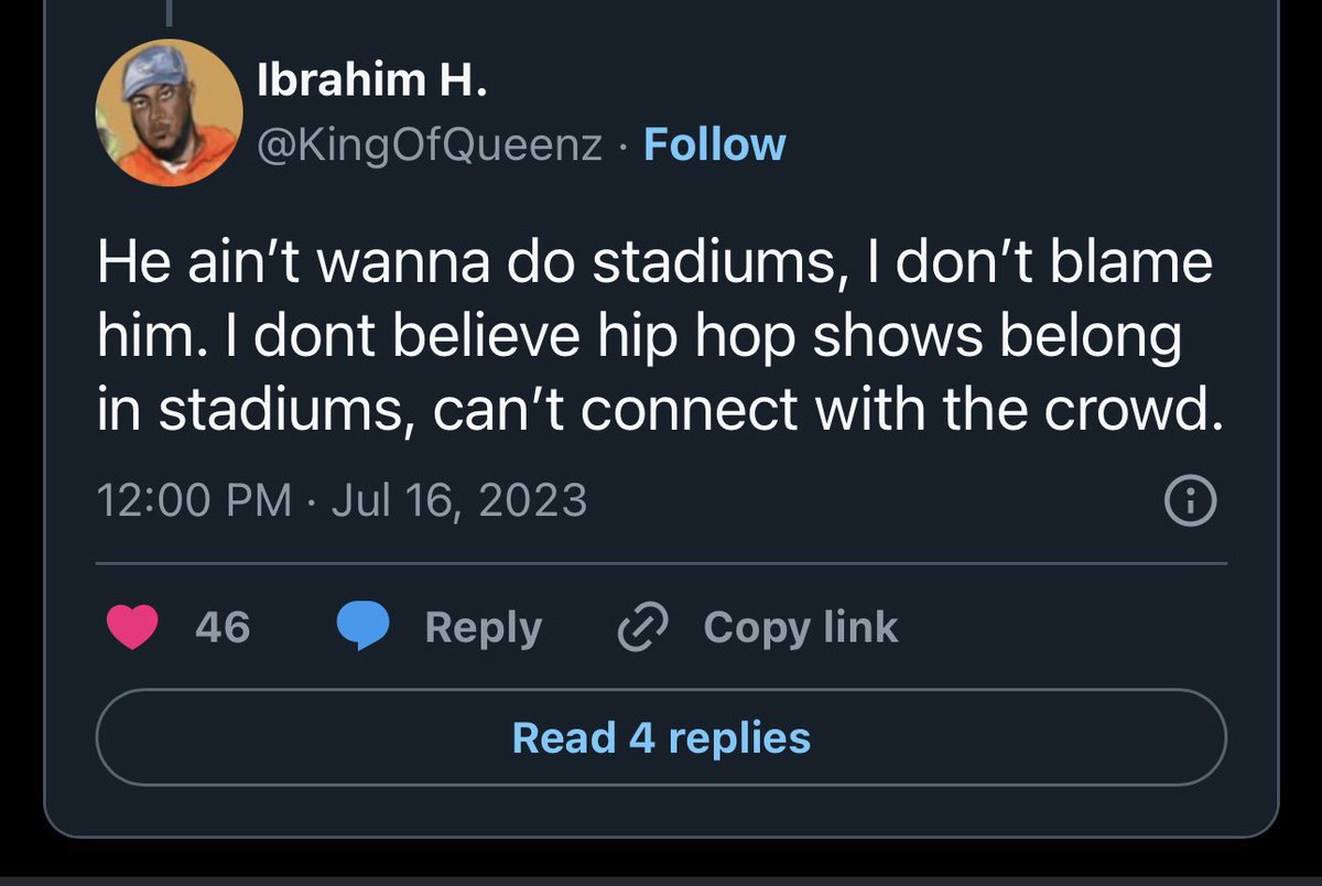 “Why won’t cole do stadiums” im tired of this convo. He didn’t want to..Everything is not for everyone, stay your or lane. #TheFallOff <a href="/JColeNC/">J. Cole</a> we outside this summer tho.

This was 2023 for the people who gonna comment before they read.