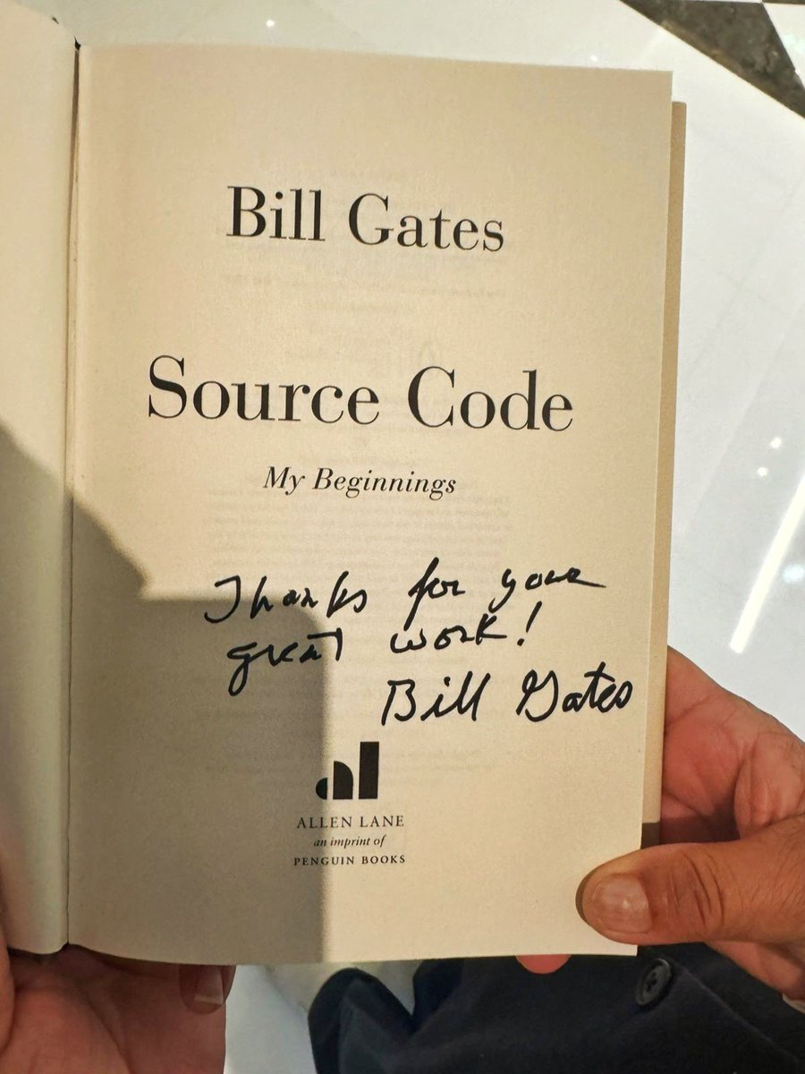 achyuta_samanta's tweet photo. It was good to meet Mr @BillGates again today in New Delhi, on the sidelines of the India AI Impact Summit. We spoke at length about how the Gates Foundation and Kalinga Institute of Social Sciences (KISS) can work together, especially for gender equality, and how education can remain the strongest bridge for lasting change.

I also remembered his earlier visit to Bhubaneswar and the encouragement he extended to our children. This time too, he appreciated the work being done for tribal students over the past three decades. He was kind enough to present me a copy of his book Source Code with a warm note. I shared my books with him as a small gesture of respect.

I feel grateful for his continued goodwill towards our children and the work we are doing, and I hope that together we can do more for those who need support the most.