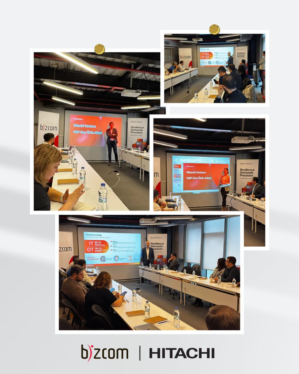 bizcomtr's tweet photo. İzmir’de Hitachi Vantara ile birlikte düzenlediğimiz etkinlikte müşterilerimiz ile bir araya geldik.

Etkinliğimize Hitachi VSP One ürün ailesini detaylı şekilde ele aldık.

Katılım sağlayan tüm müşterilerimize teşekkür ederiz.

#Bizcom #HitachiVantara #VSPOne https://t.co/SSdmgoDfGE