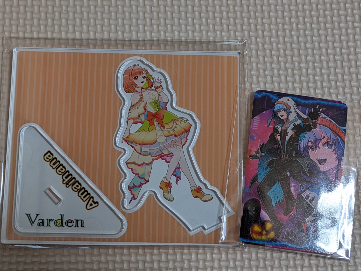 はなちゃんのアクスタと、しぇぱさんのブロマイド来たー