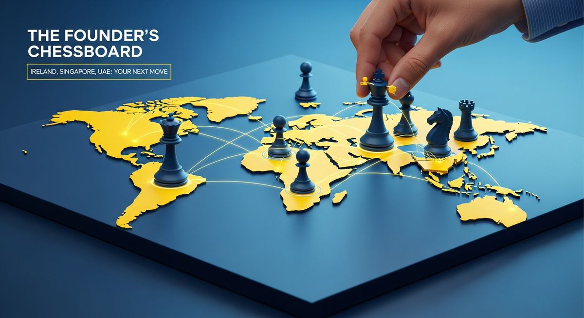 Clevver_io's tweet photo. **The Founder's Chessboard: Why Your Next Move Should Be Ireland, Singapore, or the UAE**
- Curiosity piqued? Our newest blog post is ready for you. 🤔

Read the full post and let us know what you think: https://t.co/vmEldPyrPG

#FormationService #Clevver #BlogUpdate https://t.co/A5Drcdvdq0