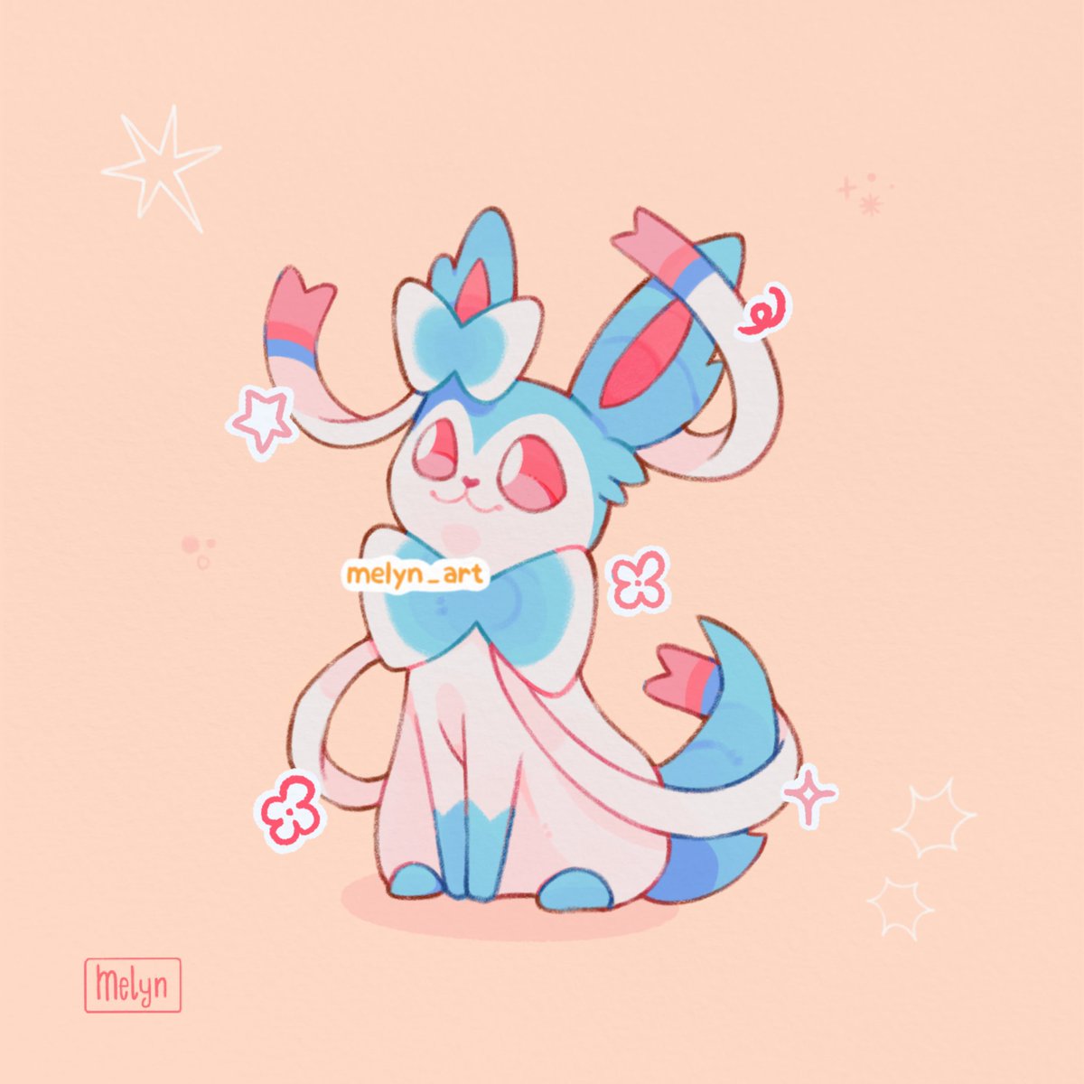 🩷; sylveon loves pink and blue ˖ֹ 🩵