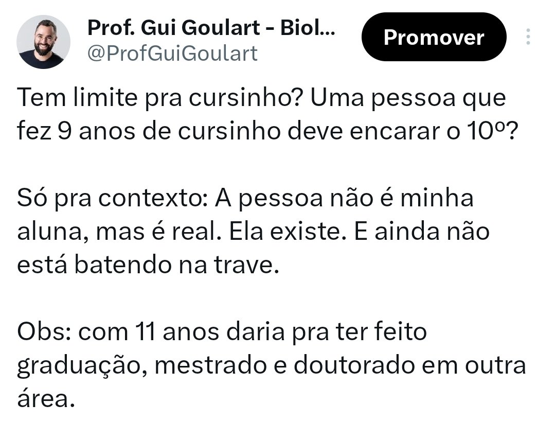 Prof. Gui Goulart - Biologia tweet media
