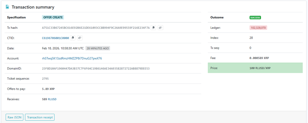dd_xrp's tweet photo. @uptownsaul And first offer is in... 100 RLUSD for 1 XRP ;-) https://t.co/bmPCdh2yob