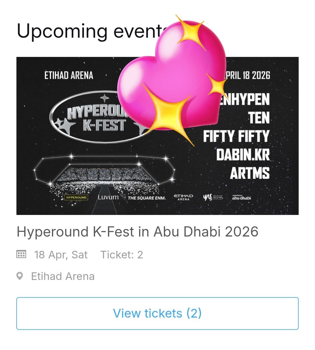 คิดถึงน้องเตนล์ไม่ไหว! 
#HyperoundKFest_AbuDhabi
