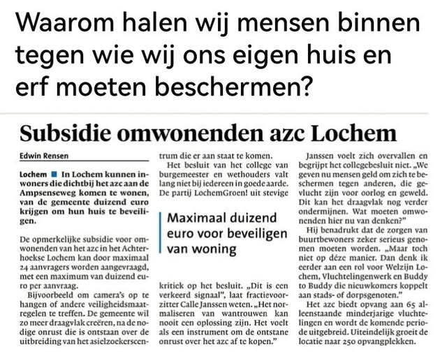 Omdat we knettergek in dit land zijn en het allemaal laten gebeuren