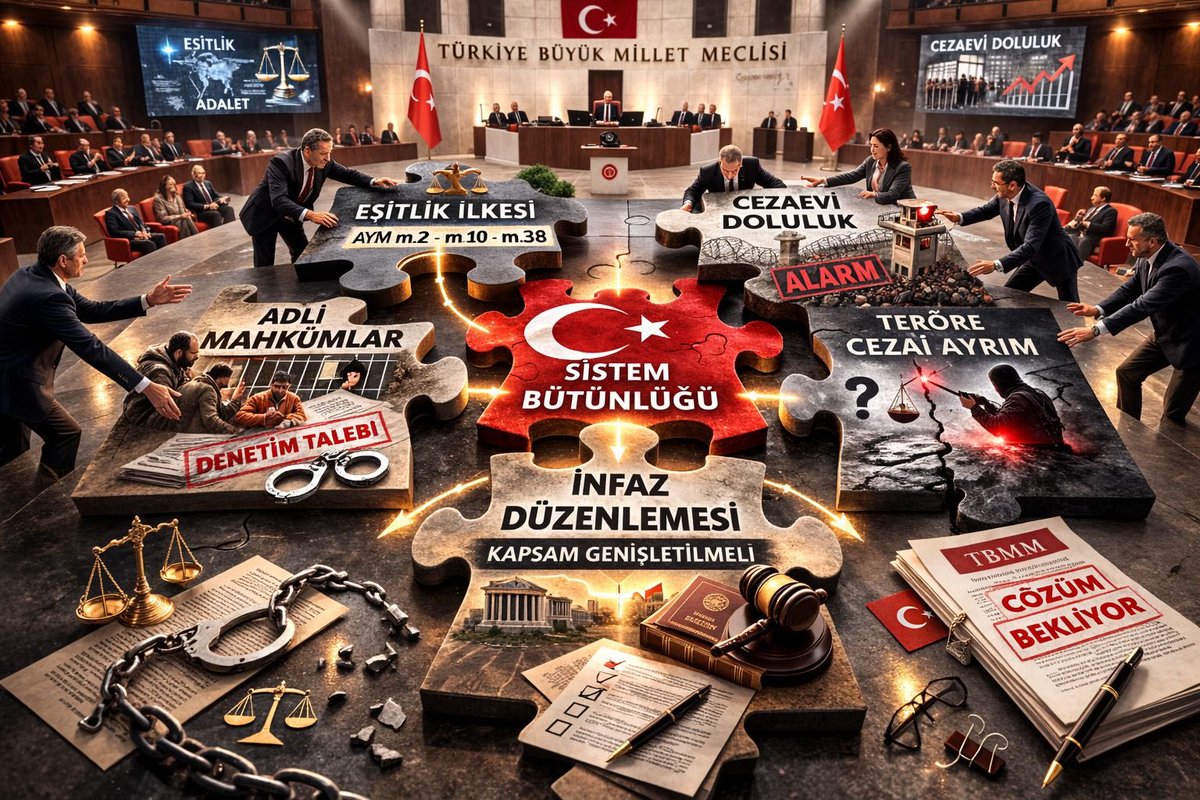 <a href="/Fatmaaaa959544/">Fatmaa👉🏾</a> <a href="/abakingurlek/">Akın Gürlek</a> <a href="/TBMMresmi/">TBMM</a> <a href="/TBMMGenelKurulu/">TBMM Genel Kurulu</a> <a href="/YildizFeti/">Feti Yıldız</a> <a href="/NumanKurtulmus/">Numan Kurtulmuş</a> <a href="/Akparti/">AK Parti</a> <a href="/RTErdogan/">Recep Tayyip Erdoğan</a> ⚜️ AYM m.2, m.10, m.38 kapsamında artan kapasite ve infaz sorunu ağır cezalarla büyüyor; cezaevi dengesi bozulurken halkın talebi geri planda. ADLİ MAHKÛMA DENETİM, TERÖRE CEZAİ İNDİRİM sistemi zorlaştırıyor; kapsam genişletilmeli, TBMM adım atmalıdır.<a href="/abakingurlek/">Akın Gürlek</a>