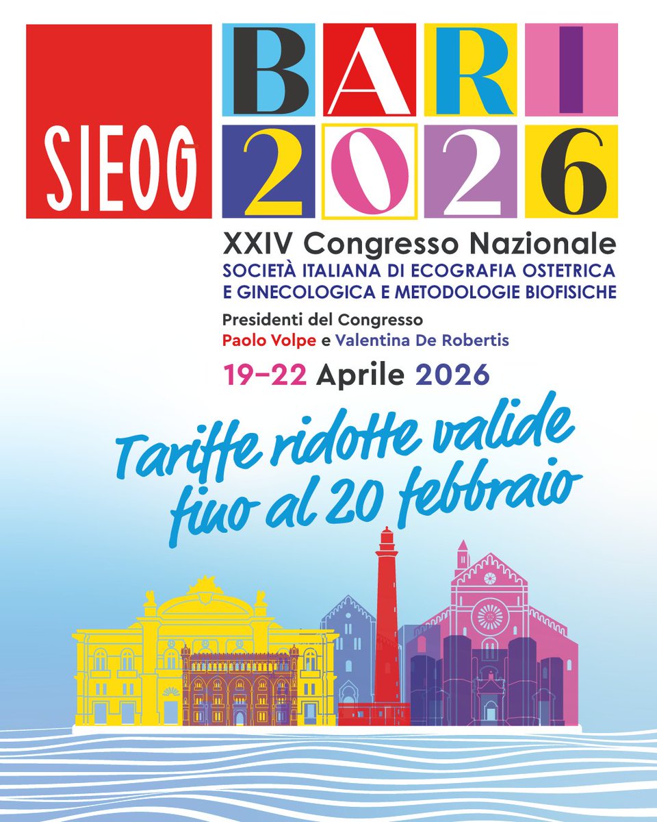 SymposiaOC's tweet photo. ⏳ Quote ridotte per iscrizione a #SIEOG2026 valide fino al 20 febbraio 2026.
🏆 Migliori abstract: selezione tra Presenter iscritti entro la stessa data.

👉 https://t.co/Go1LVO7jdR https://t.co/1R8rIi88ry
