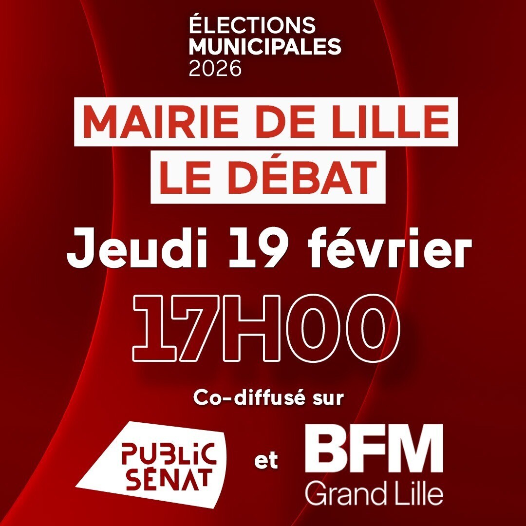 publicsenat's tweet image. 🗳️ #Municipales2026 

📆 Demain à partir de 17h

🔴 En direct sur @BFMGrandLille et @publicsenat, retrouvez le #Débat des #candidats à la Mairie de Lille

📣 Animé par @AdrienLanoy et @OrianeMancini