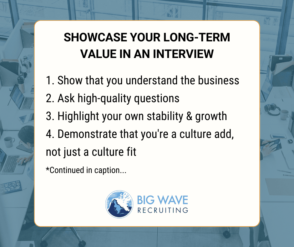 For candidates, these are a few best practices for showcasing your long-term value to an organization.

For a deeper dive on this, visit my latest blog post here: bigwave.com/the-hidden-cos… 

#JobInterviewTips #InterviewLikeAPro