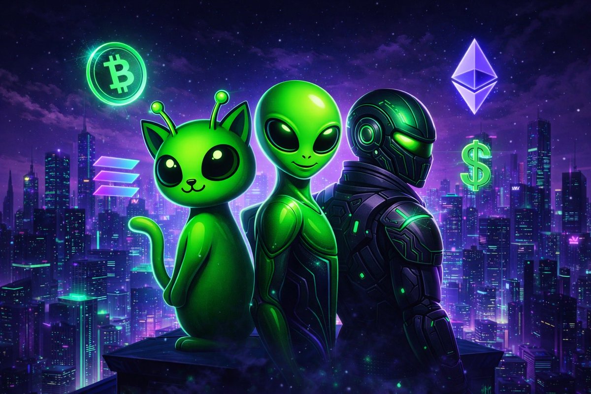 Alien 🛸 = Strategy
Neon Cat 🐱 = Viral Energy
Playhouse 🎮 = Infrastructure

Individually strong.
Together — ecosystem.

In 2026, narrative ecosystems outperform isolated tokens.

We built with that in mind.

#CryptoEcosystem #Solana #Web3