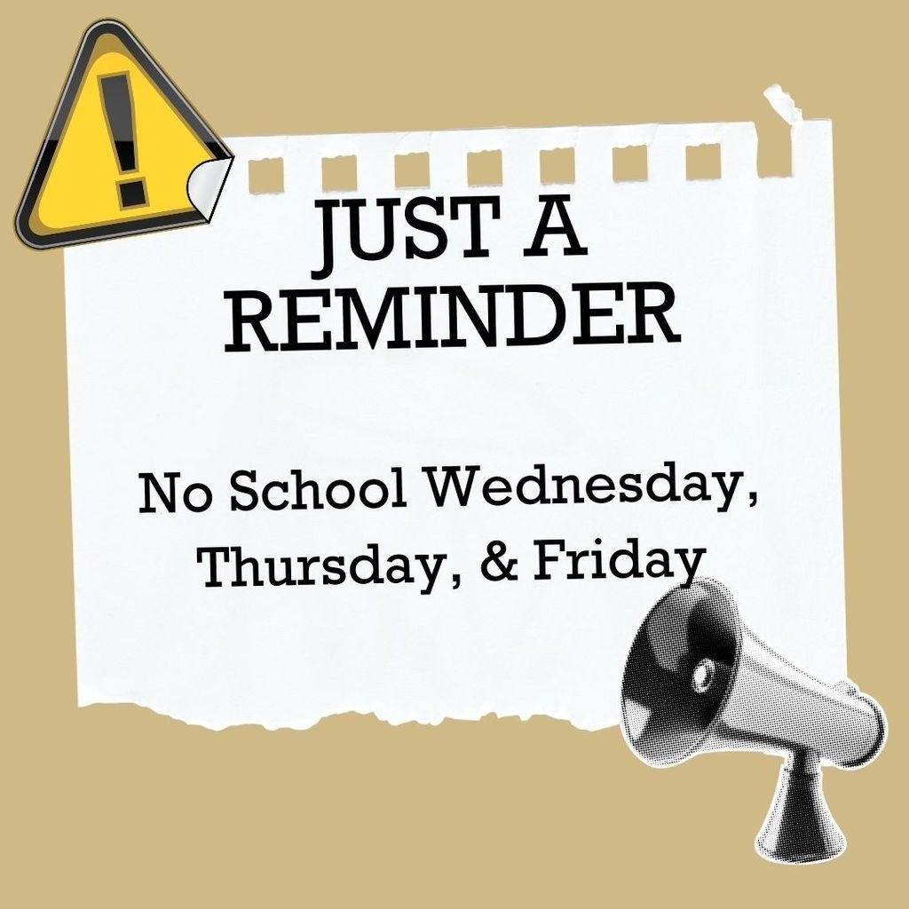 Reminder, no school today due to spring break! 
Enjoy your time off, Tigers! We will see you on Monday!