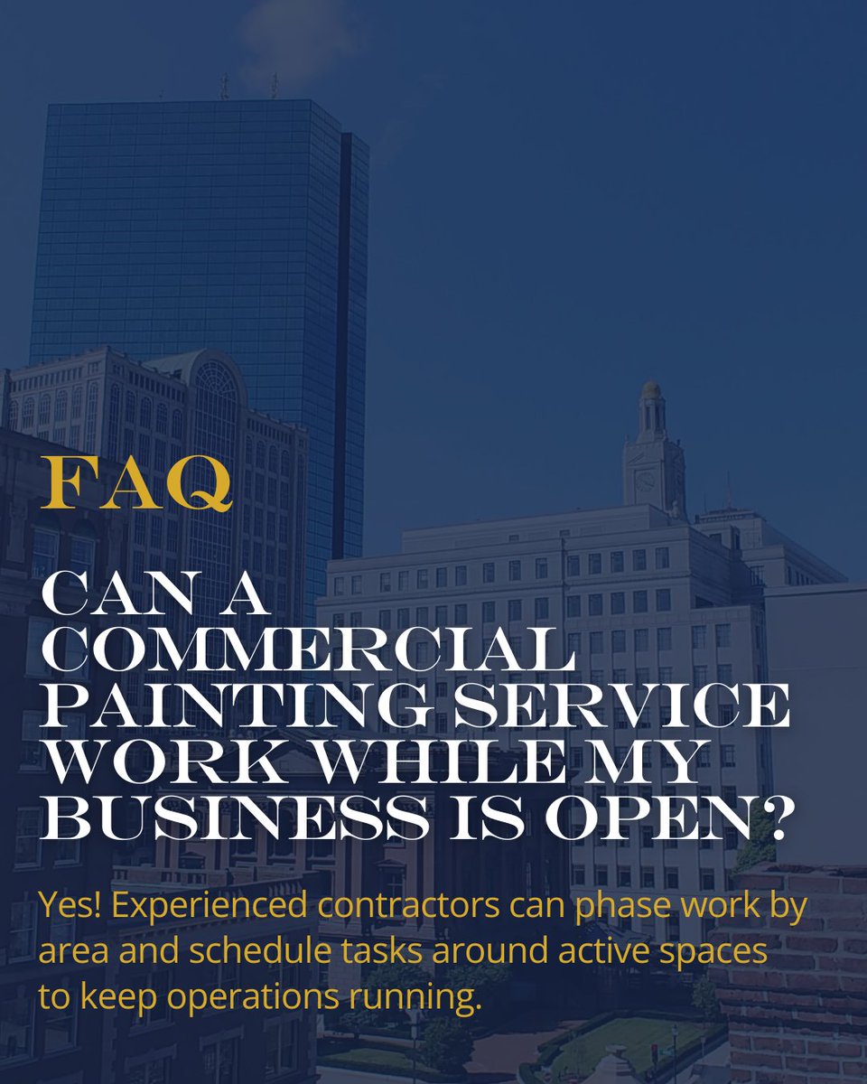 Keeping your business running while improvements are underway takes planning and experience. From detailed project timelines to off-hour scheduling and phased work by area, W.T. Kenney prioritizes minimal disruption.

#CommercialPainting #FacilityMaintenance