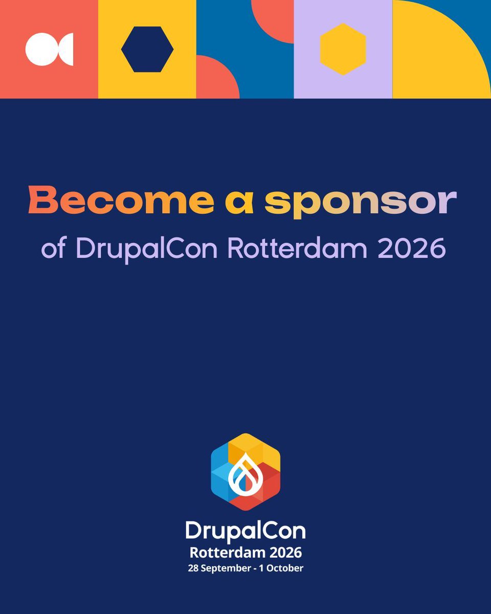 DrupalCon Rotterdam 2026 tweet media