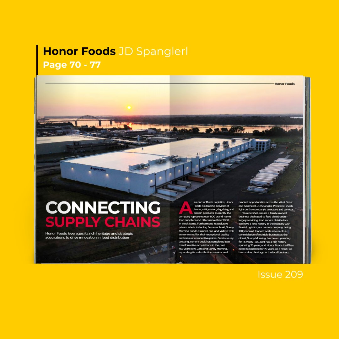 JD Spangler, President of Honor Foods, explains how strategic acquisitions, geographic expansion, and technology investments are helping the company modernize food redistribution while staying true to its family-run roots.

ow.ly/A2Vm50YgGac