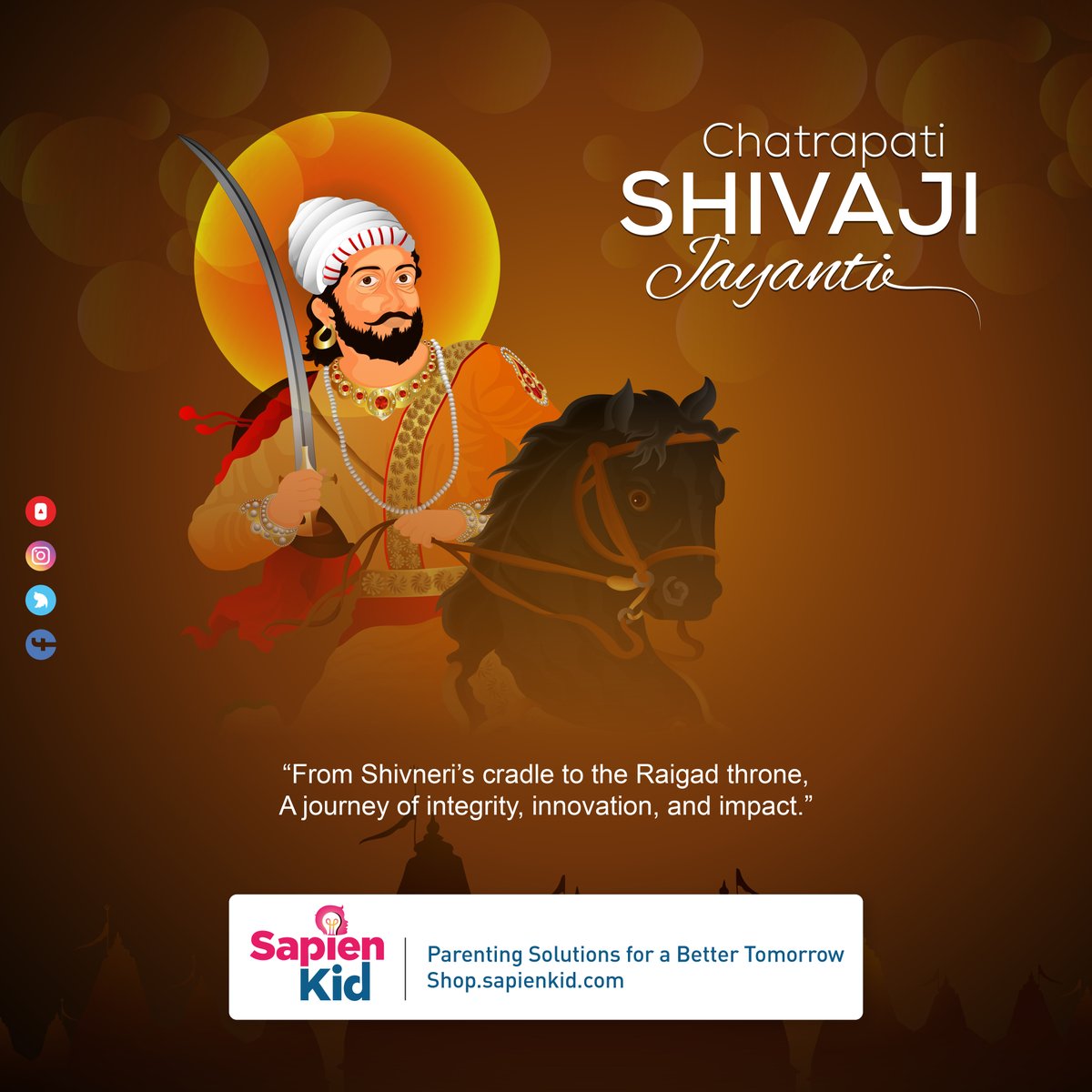SapienKid's tweet photo. Beyond resources, he built an empire on Resourcefulness. A salute to history's greatest Architect of Strategy and Ethical Governance.

#shivjayanti2026 #ManagementLessons #ChhatrapatiShivajiMaharaj #StrategicLeadership https://t.co/yS1NYN99F8