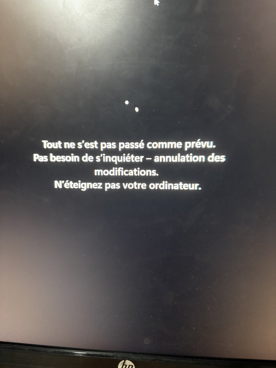 Windows qui 1. fait ses mises à jour sans autorisation et 2. n’y arrive même pas…