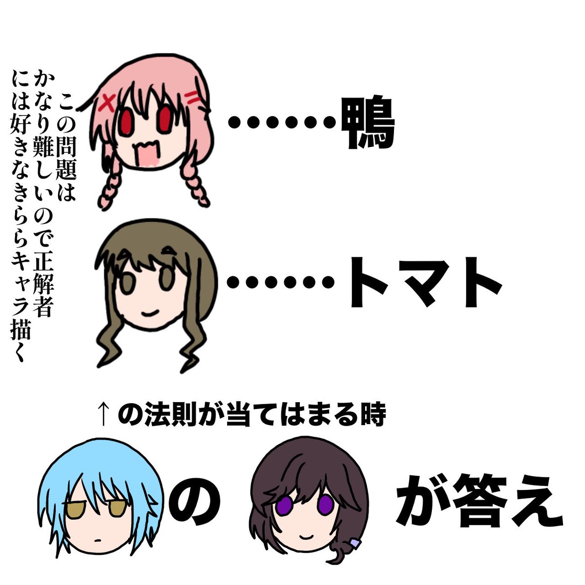 正解者が出たので答え合わせです