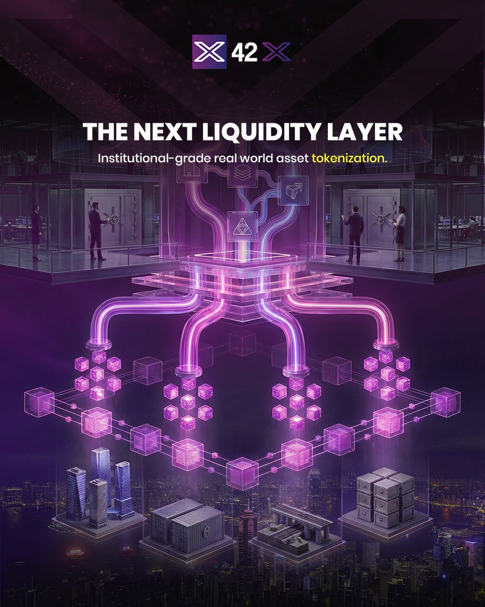Real-World Assets are becoming the next liquidity layer. 42X builds compliant rails for tokenized capital. #RWA