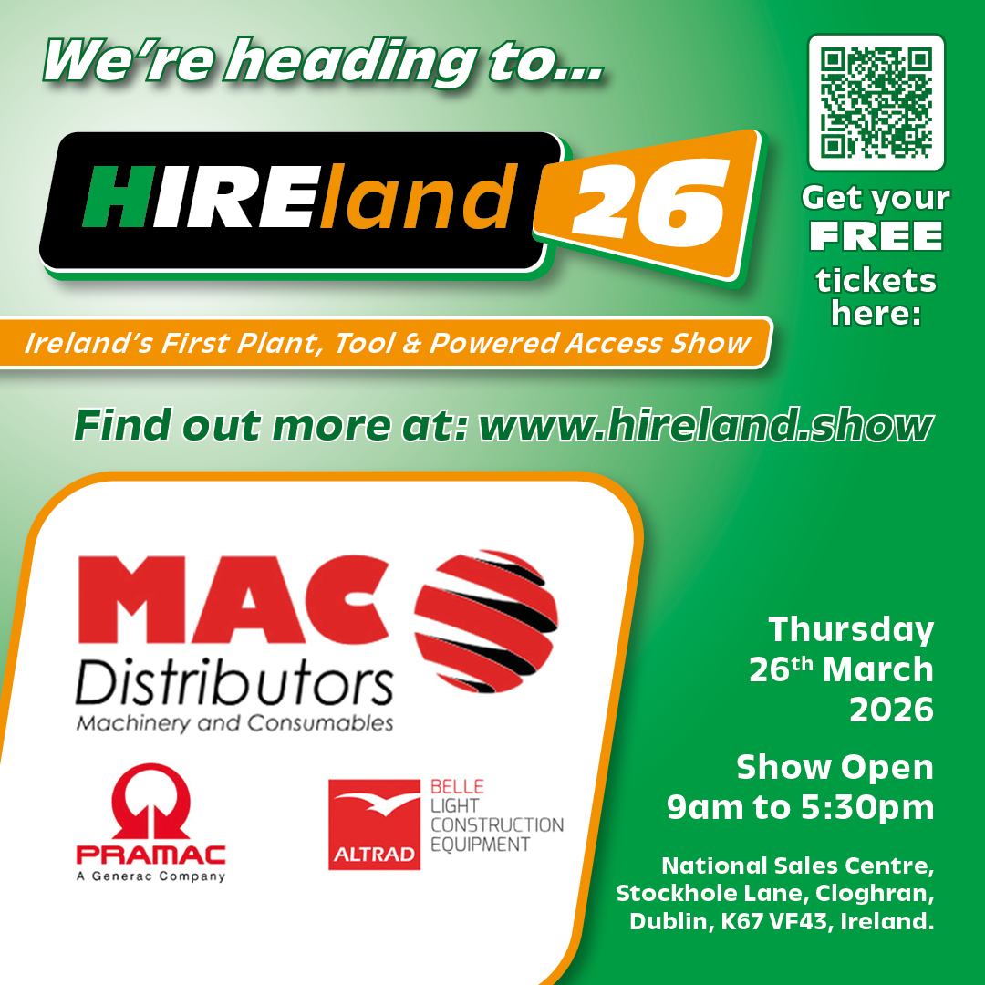 MACDIRL's tweet photo. Some news from the MAC Distributors team ! See you at #hireland26 Free tickets here : https://t.co/WkDKocwvsx https://t.co/WEapog1IFa
