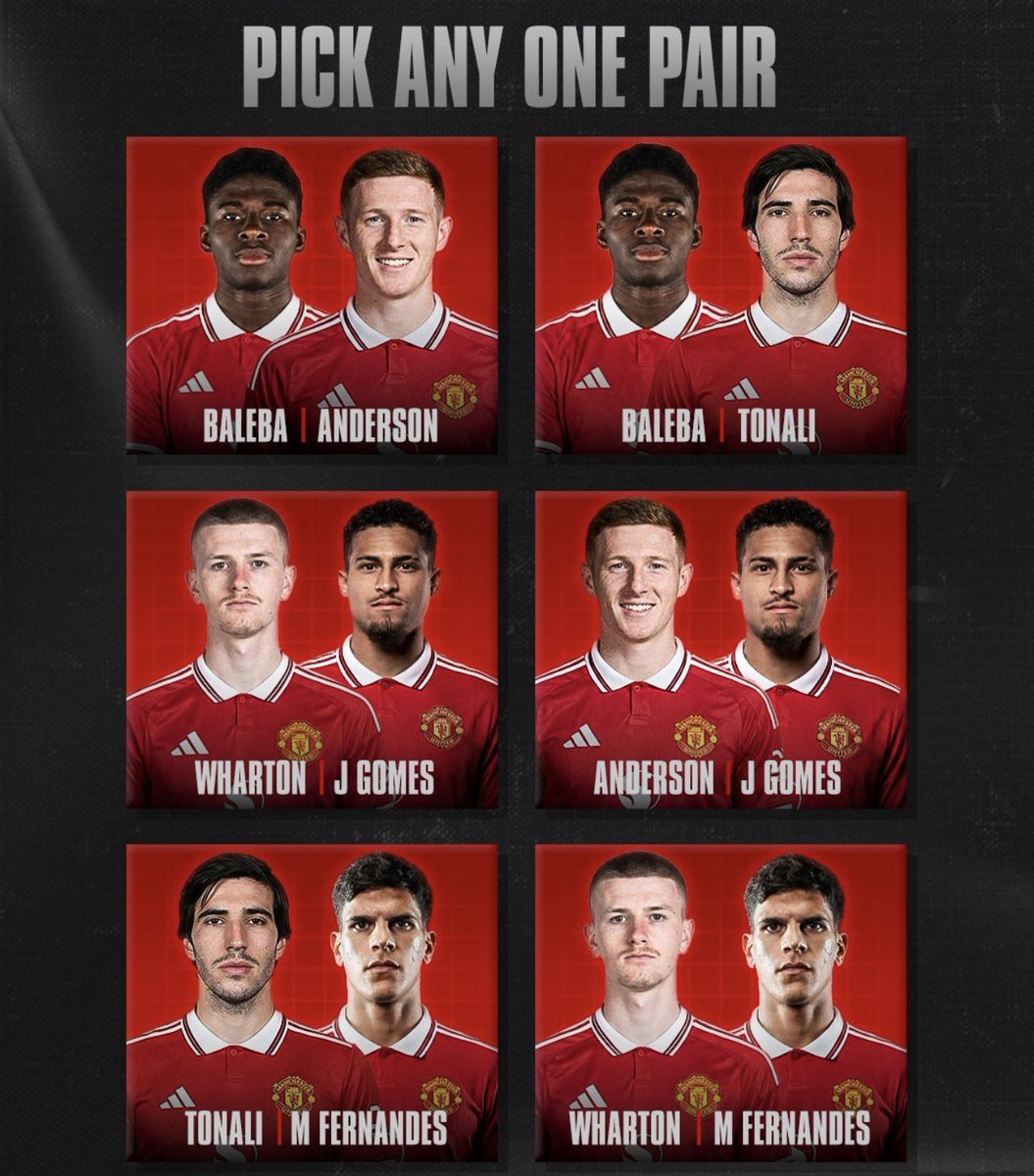 Which Midfield Pair would you like to see at Man Utd Next Season??